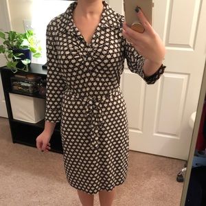 Cute geometric pattern work dress!